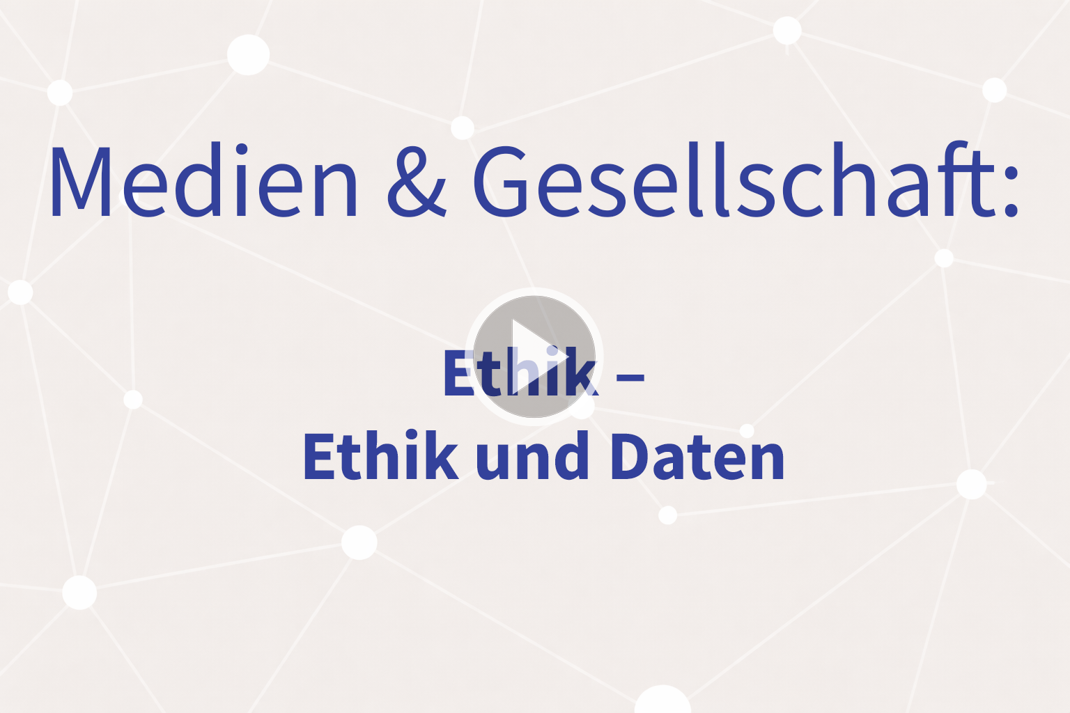 Thumbnail mit Link zum Video "Ethik und Daten"