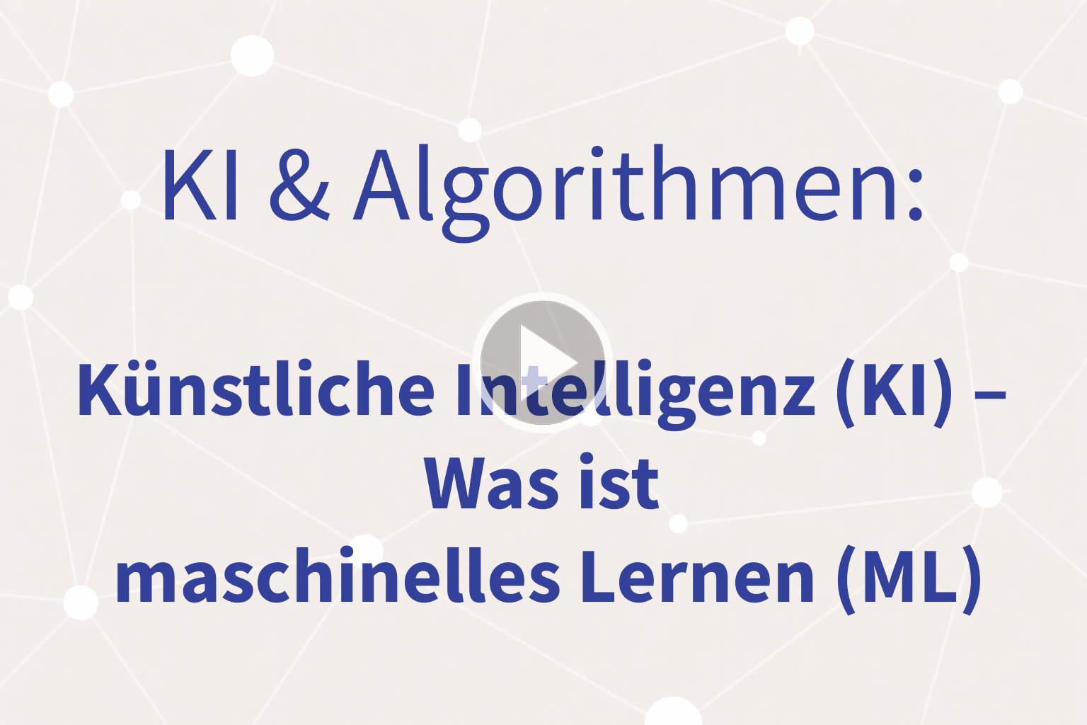 Thumbnail mit Link zum Video «Was ist maschinelles Lernen?»