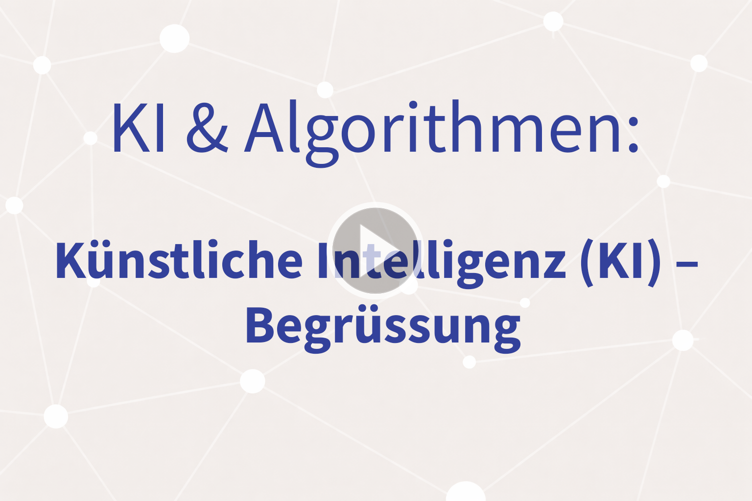 Thumbnail mit Link zum Video «Begrüssung»