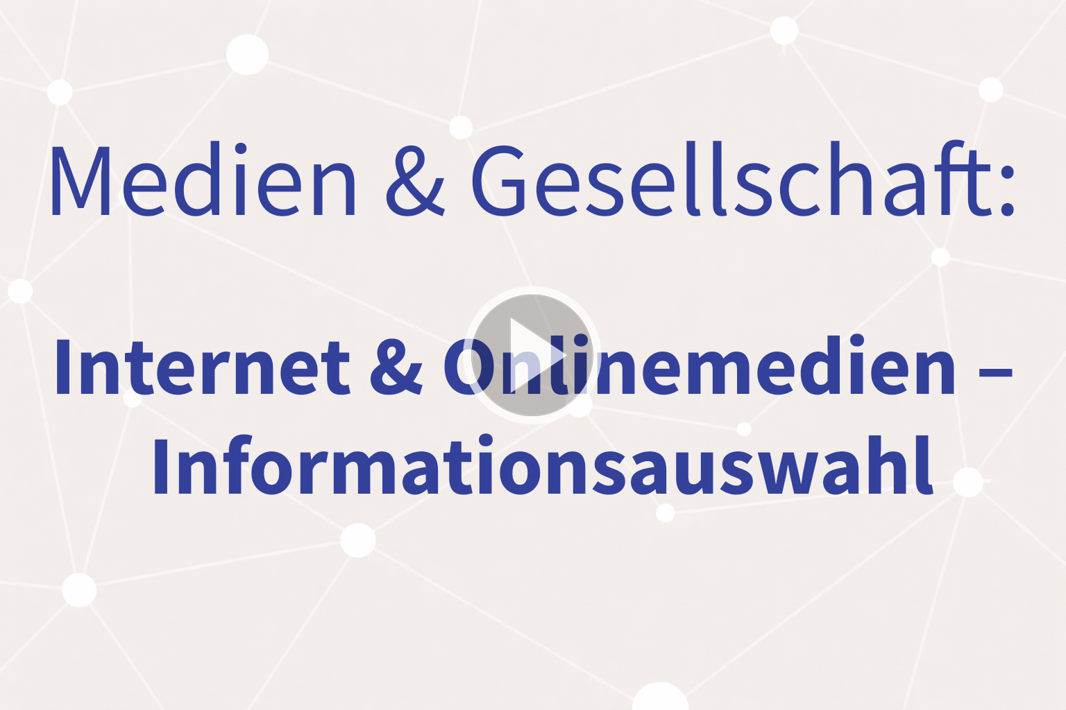 Thumbnail mit Link zum Video «Informationsauswahl»