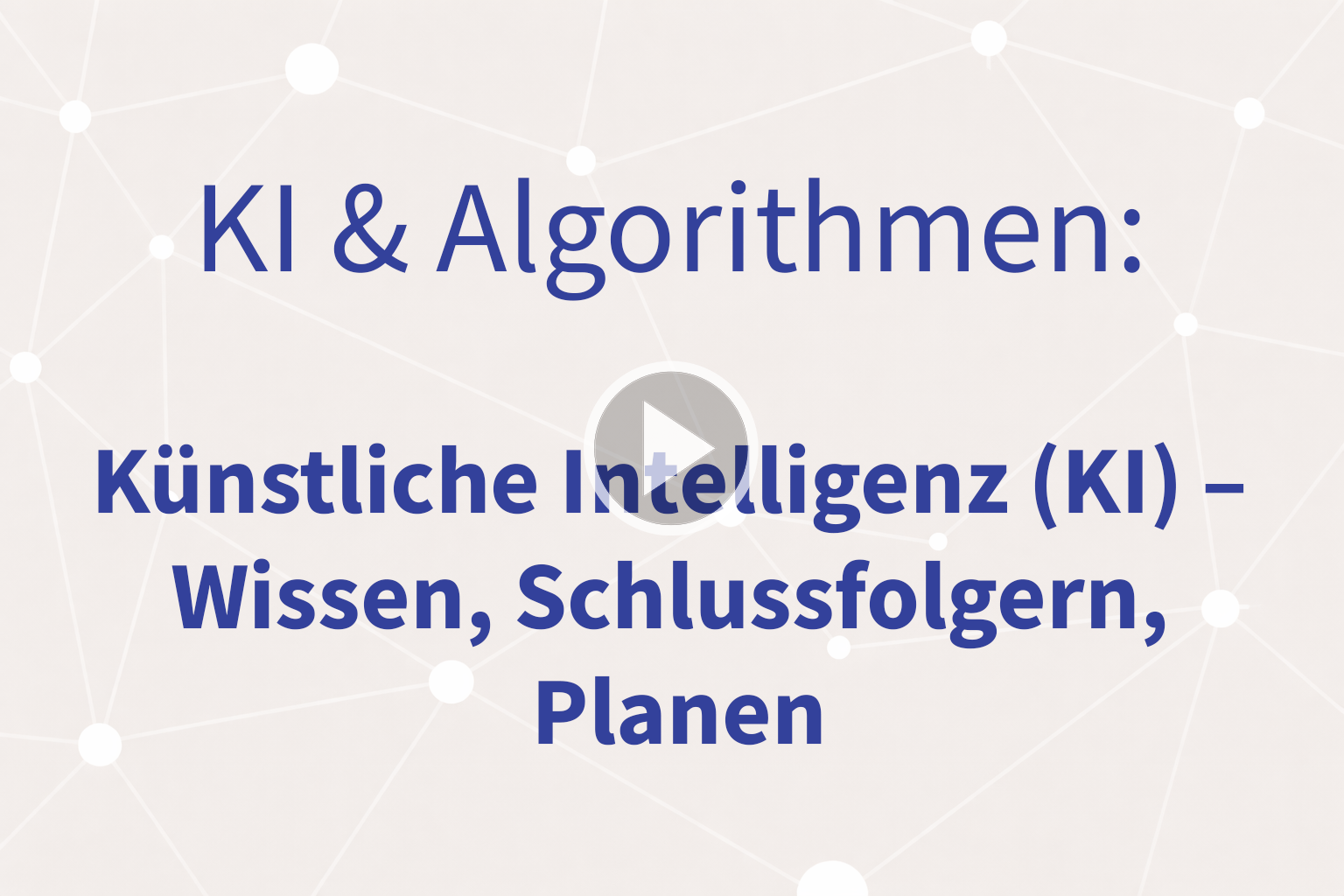 Thumbnail mit Link zum Video «Wissen, Schlussfolgern, Planen»
