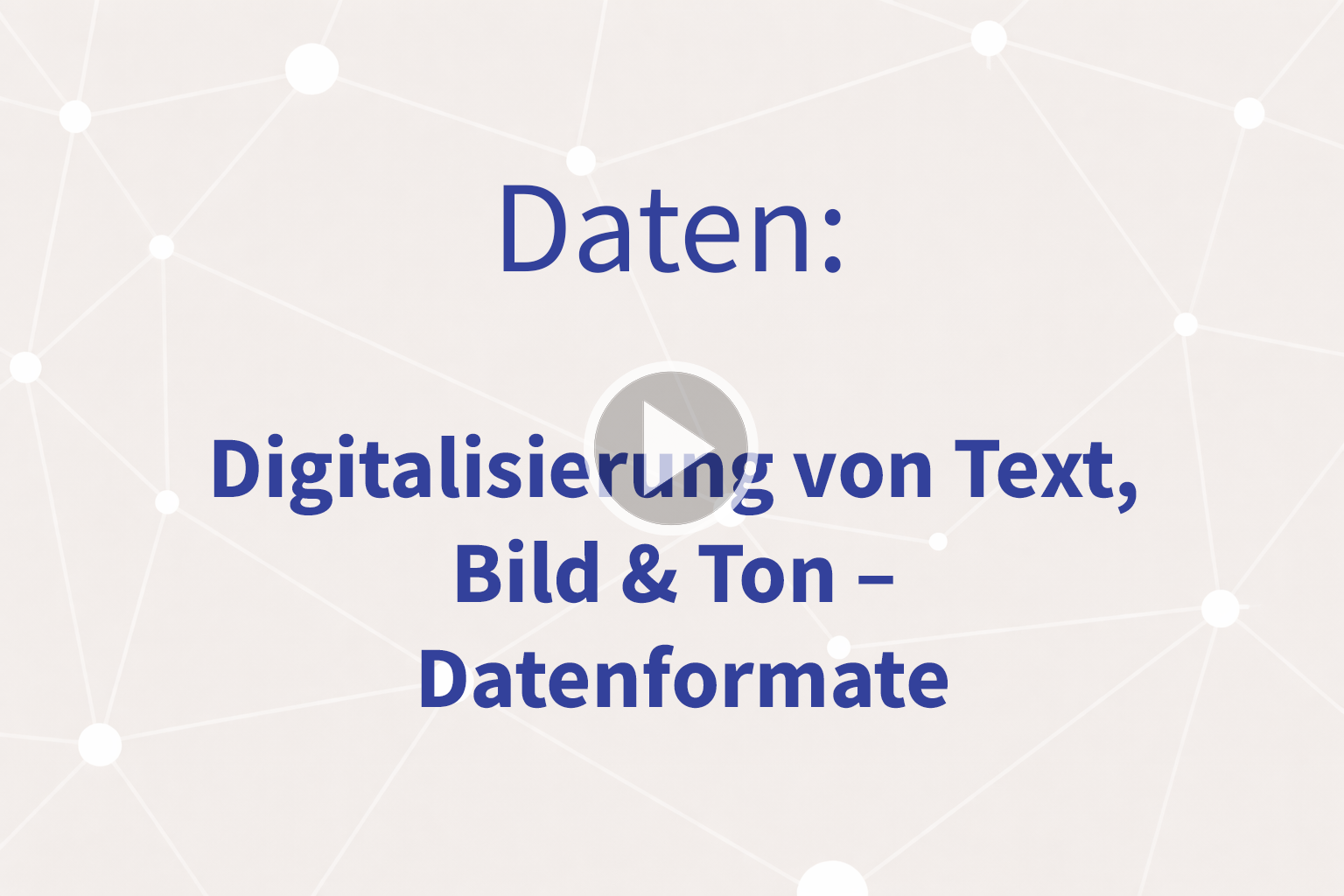 Thumbnail mit Link zum Video "Datenformate"