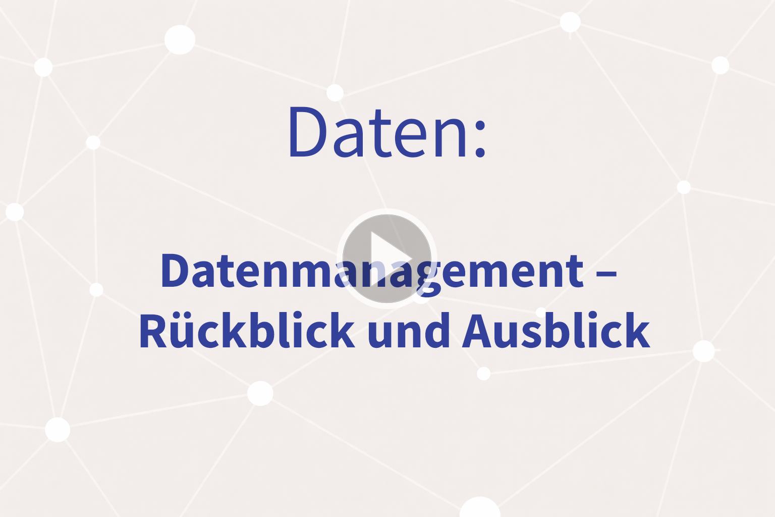 Thumbnail mit Link zum Video «Rückblick und Ausblick»
