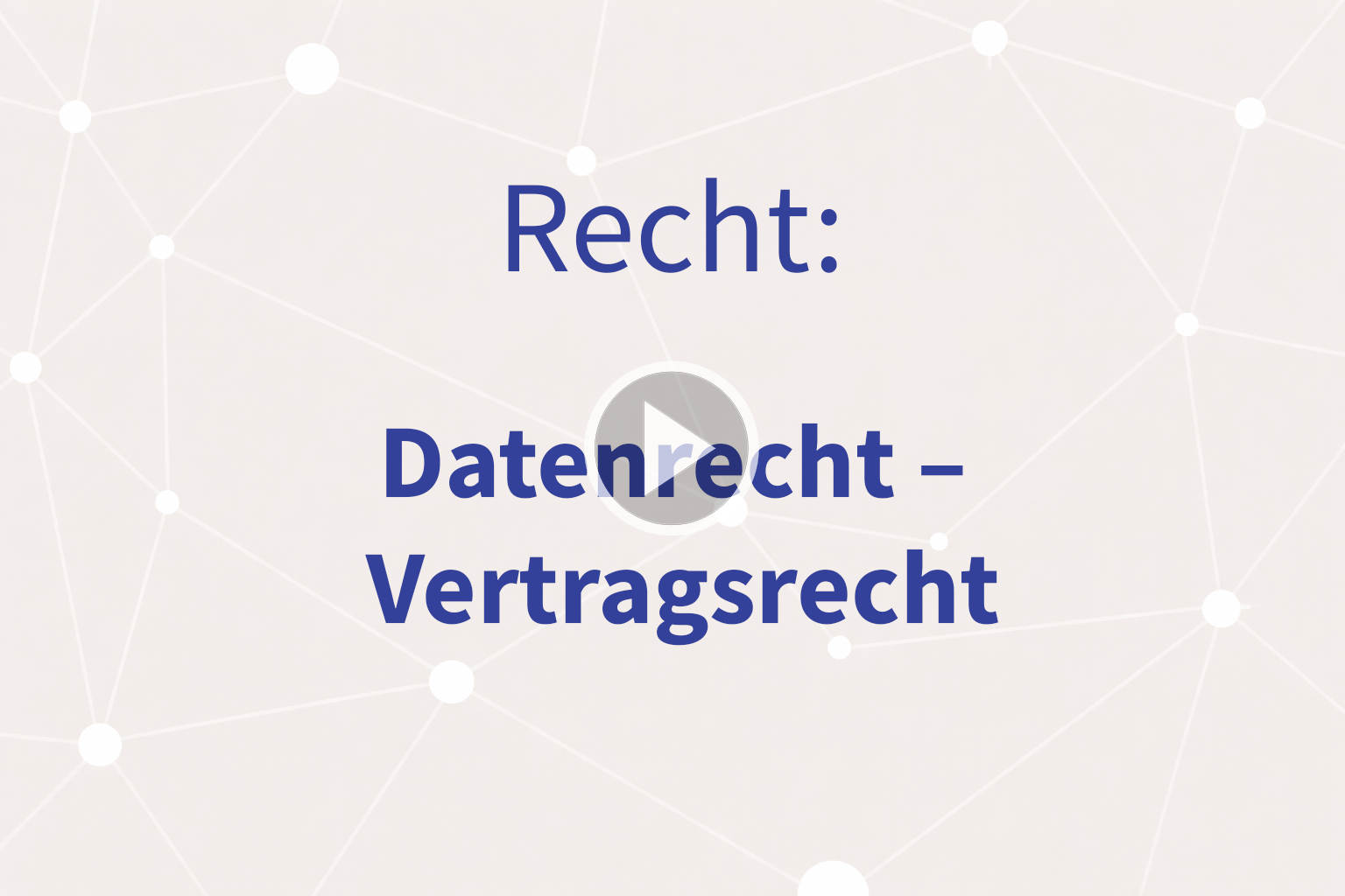 Thumbnail mit Link zum Video «Vertragsrecht»