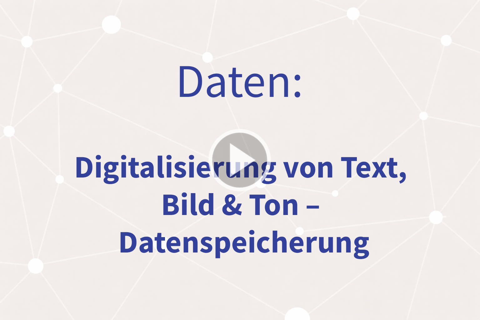 Thumbnail mit Link zum Video "Datenspeicherung"