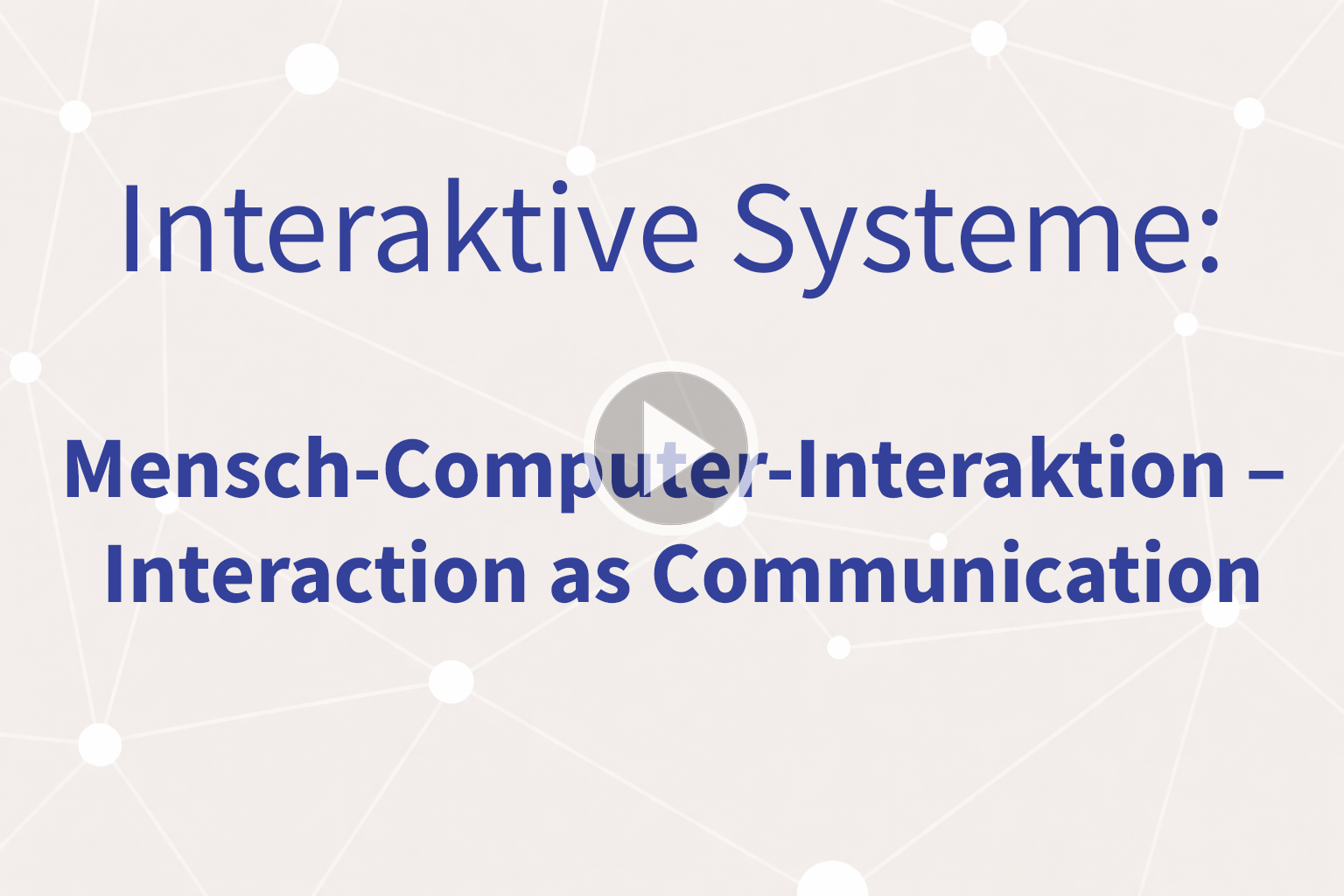 Thumbnail mit Link zum Video «Interaction as Communication»