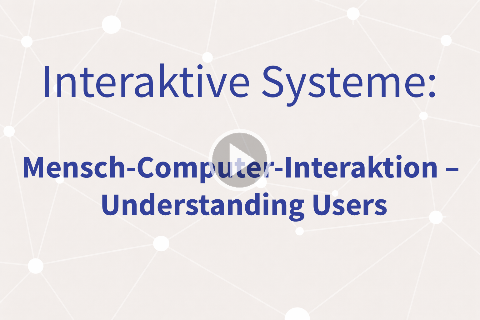 Thumbnail mit Link zum Video «Understanding Users»