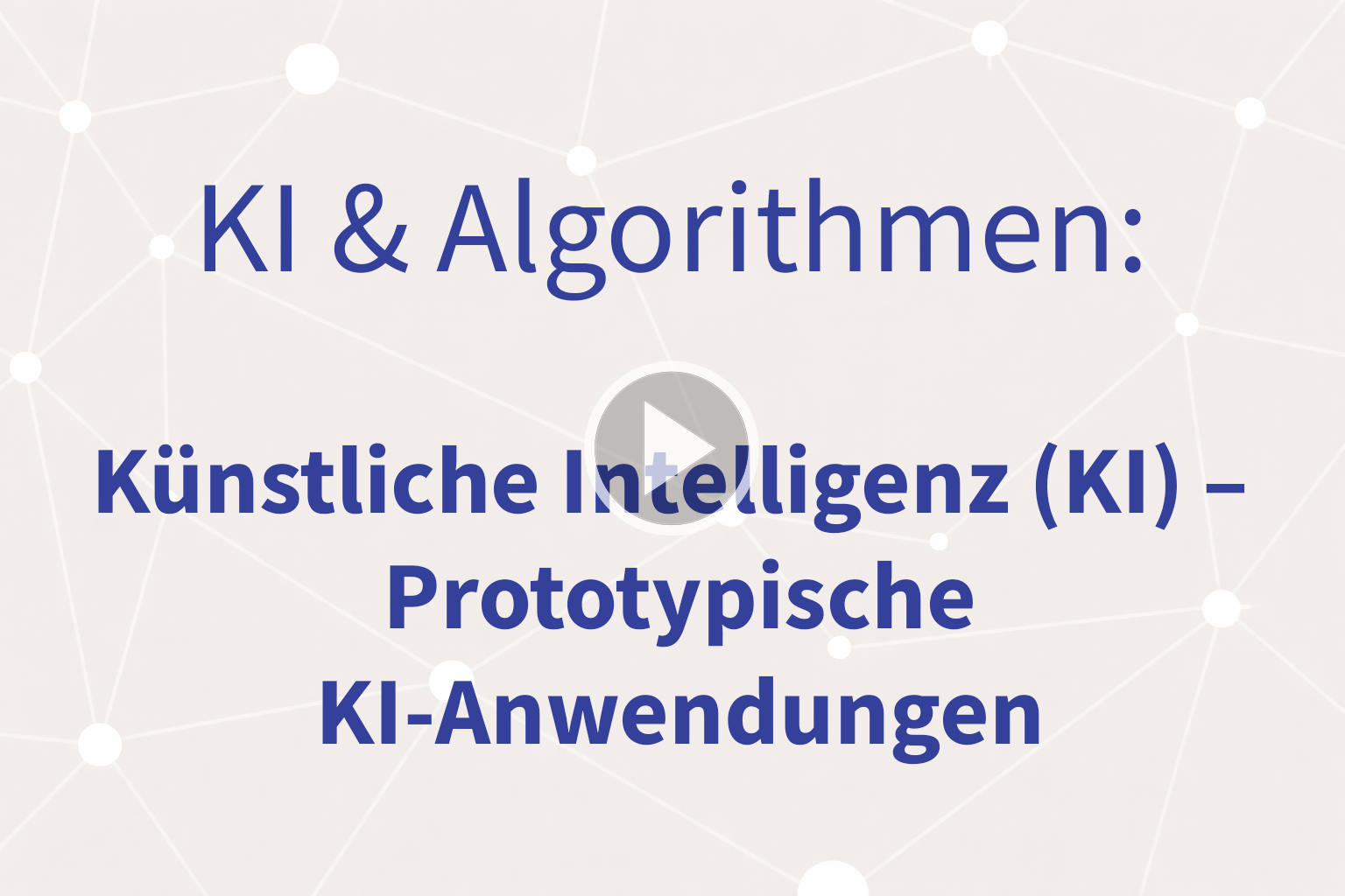 Thumbnail mit Link zum Video «Prototypische KI-Anwendungen»
