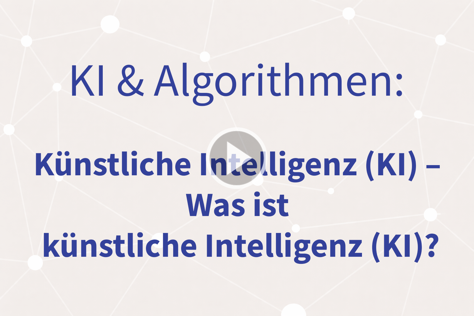 Thumbnail mit Link zum Video «Was ist künstliche Intelligenz?»